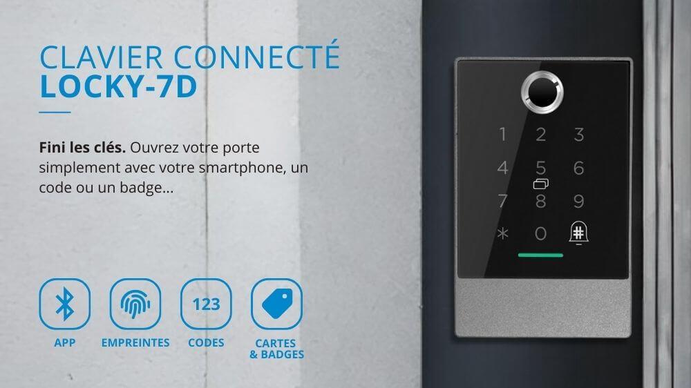 Clavier de contrôle d'accès connecté électronique LOCKY-7D