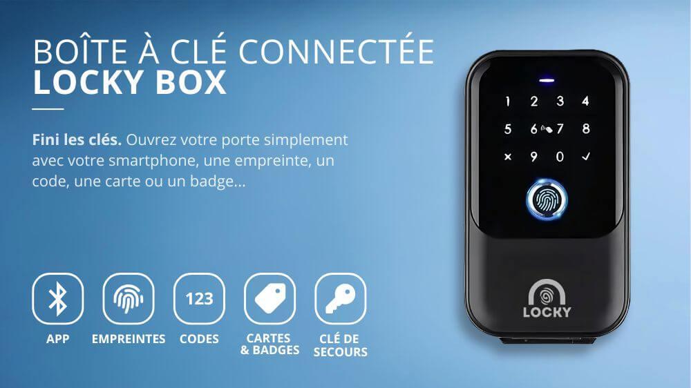 Boite &agrave; cl&eacute; connect&eacute;e &eacute;lectronique LOCKY