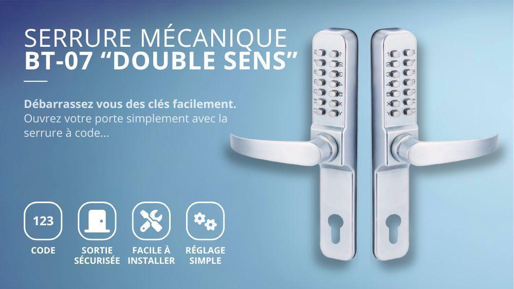 Serrure m&eacute;canique &agrave; code BT07 Double